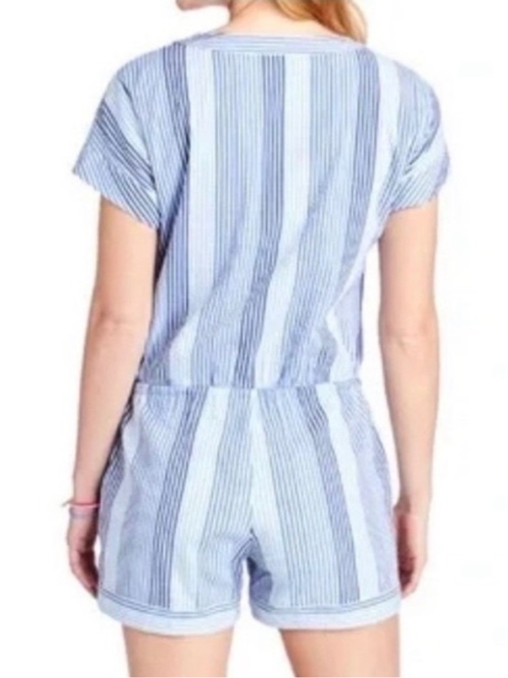Vineyard Vines Blue and White Striped Romper - Picture 3 of 13